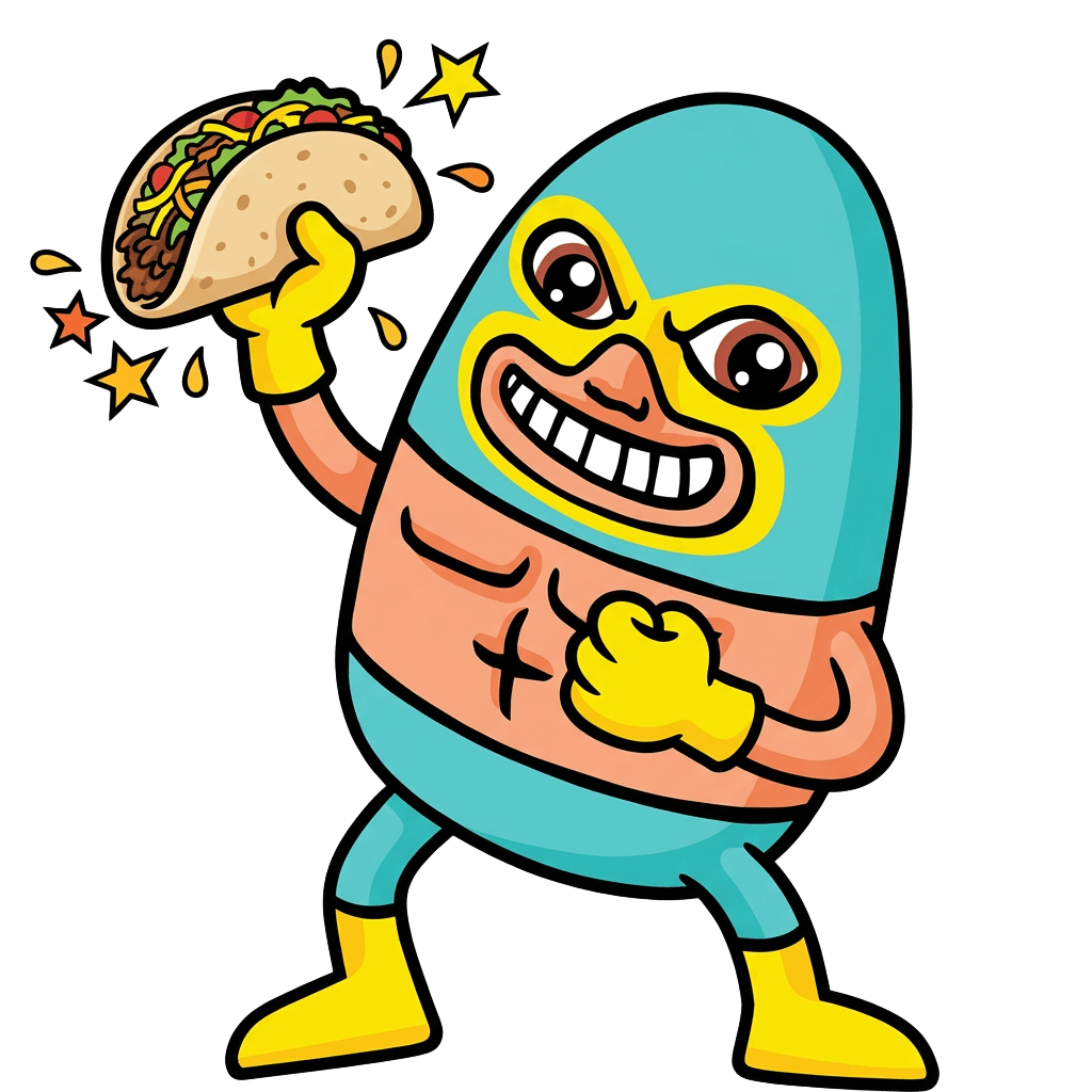 Last Taco Battle artwork featuring Paco Taco